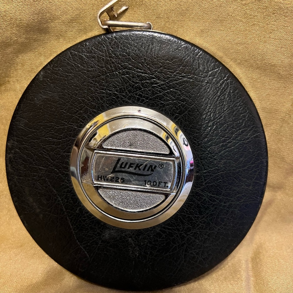 Black Measuring Tape Vintage Lufkin 100 Ft